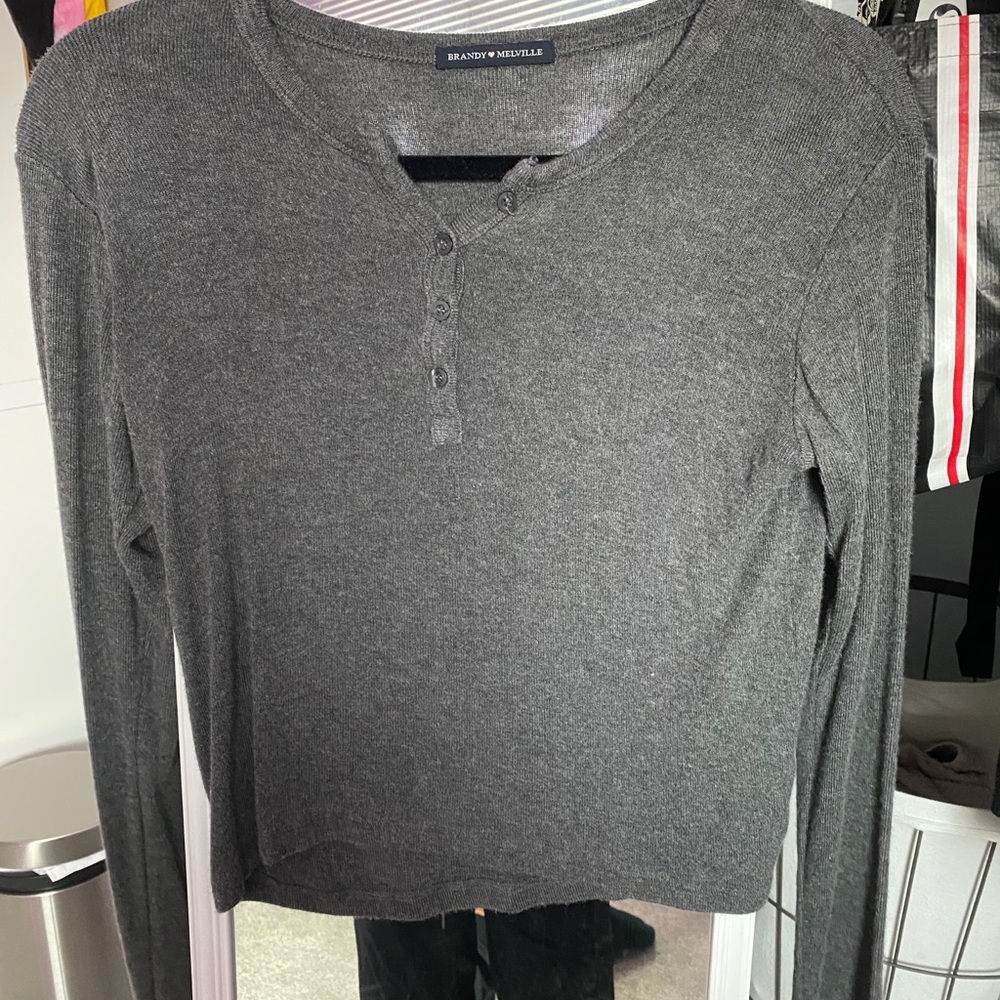 grey brandy melville long sleeve